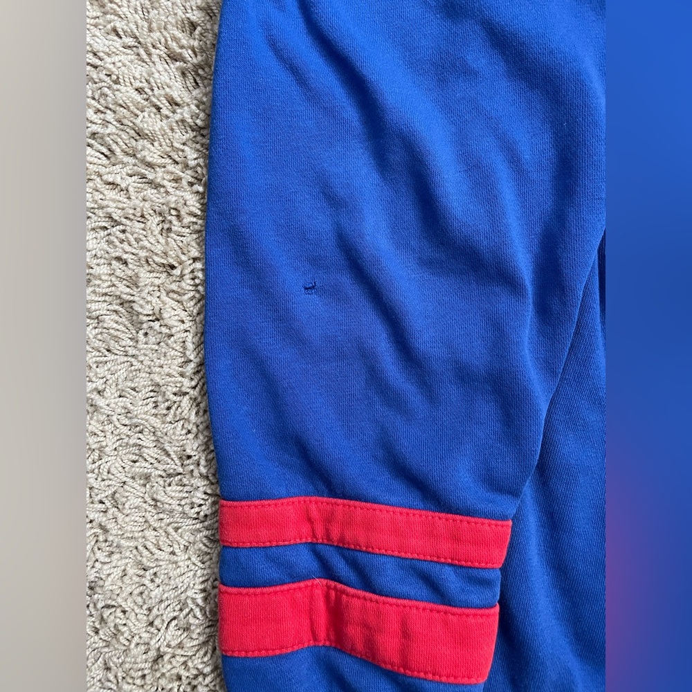 Vintage Majestic Philadelphia 76ers Pullover Hoodie Blue Red - Picture 4 of 4